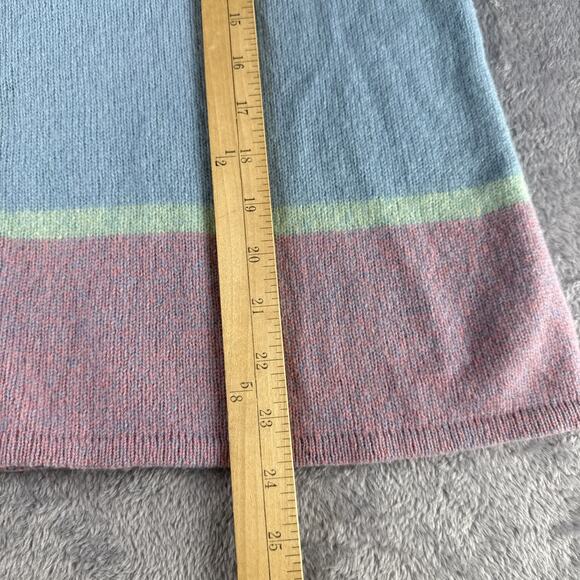 Crazy Horse By Liz Claiborne Women’s Sweater L Y2K Lambs Wool Color Block - Picture 5 of 5